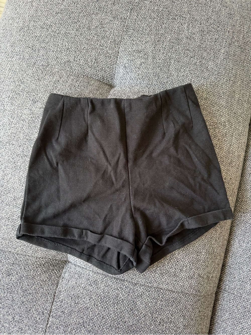 Garage High Waist Black Women's Shorts